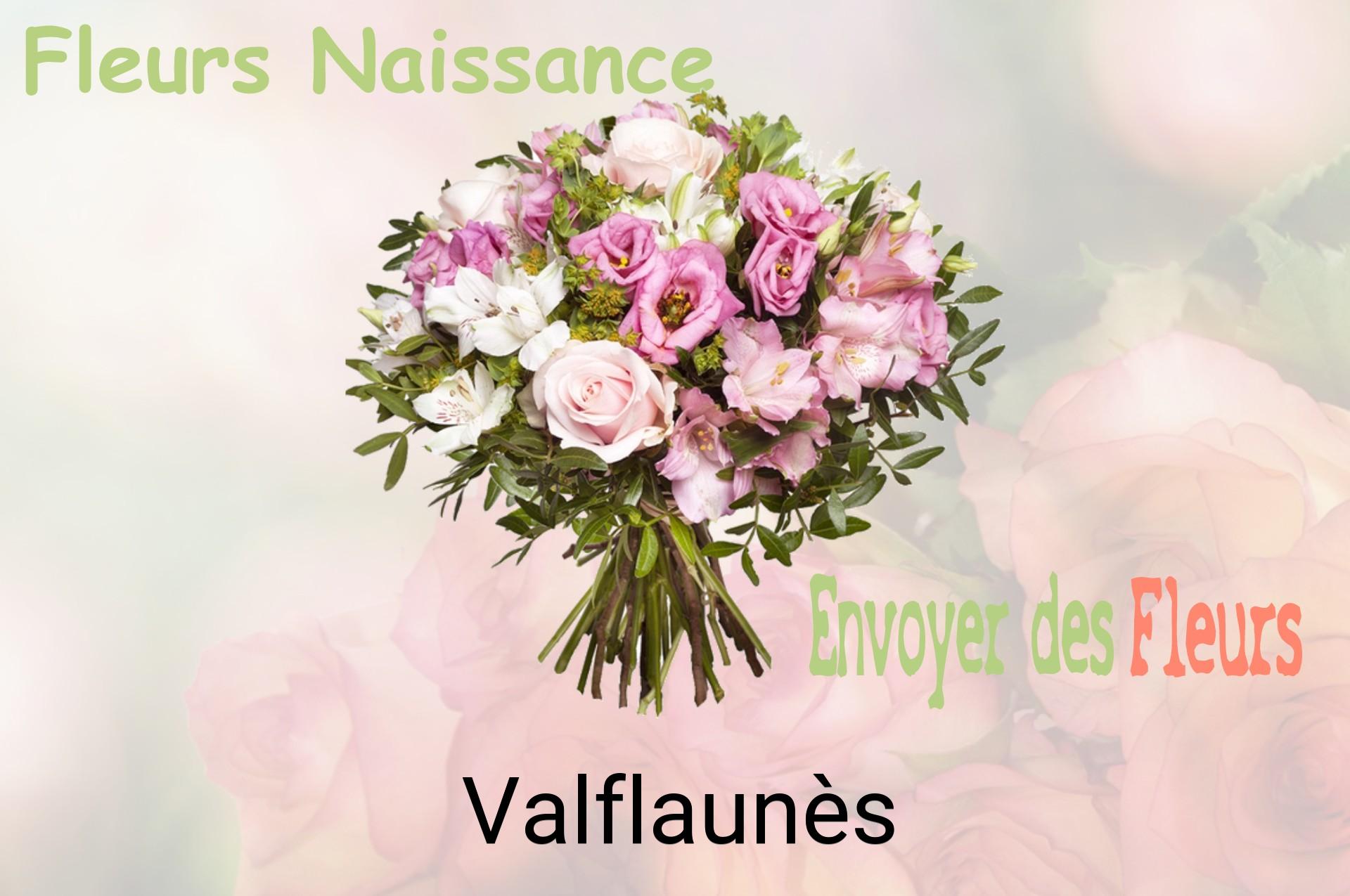Bouquet de fleurs de naissance livré à Valflaunès