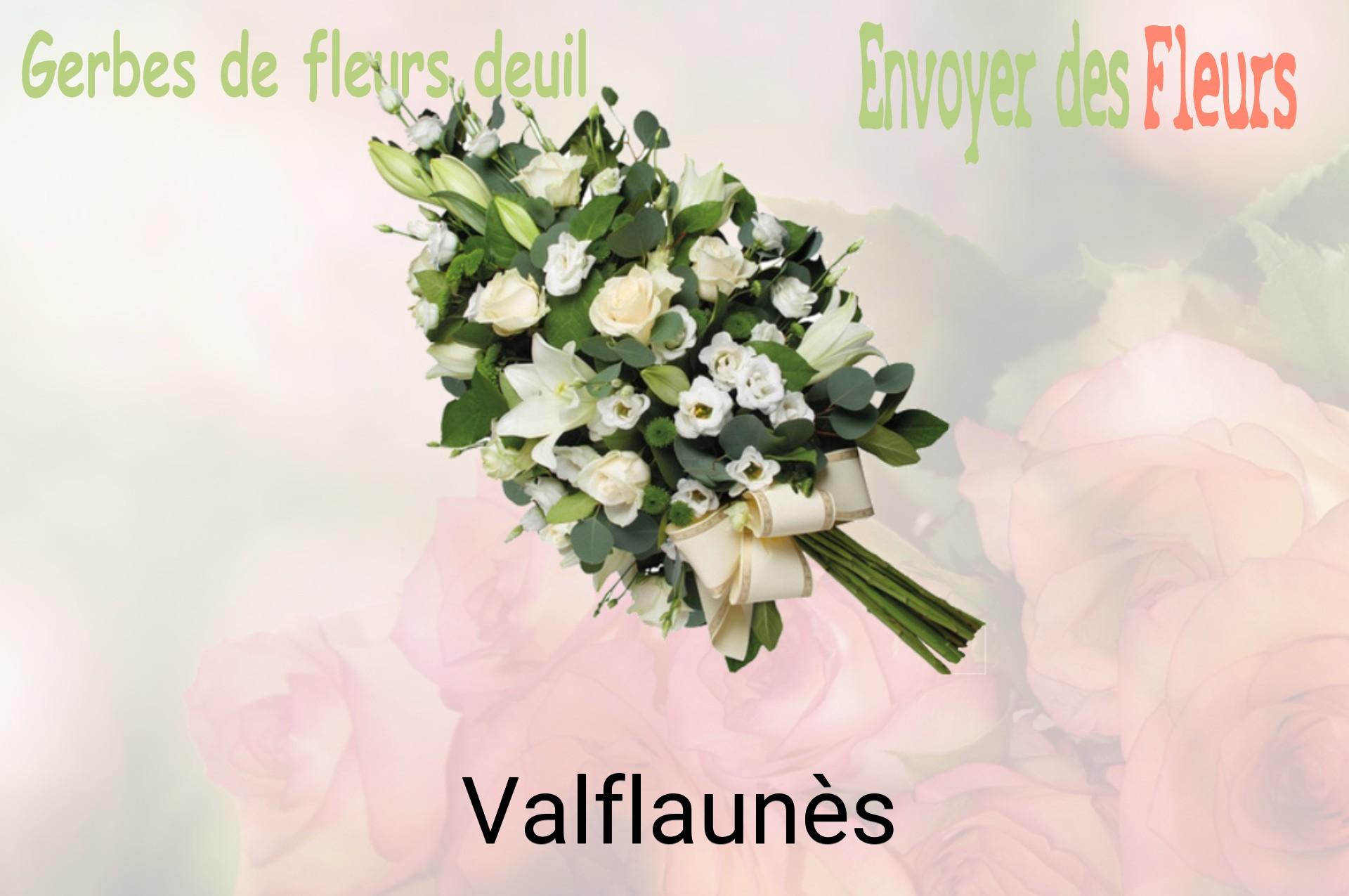 Gerbe de fleurs de deuil livrée à Valflaunès
